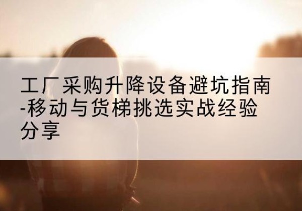天峨移动式升降机怎么选-工厂采购升降设备避坑指南-移动与货梯挑选实战经验分享